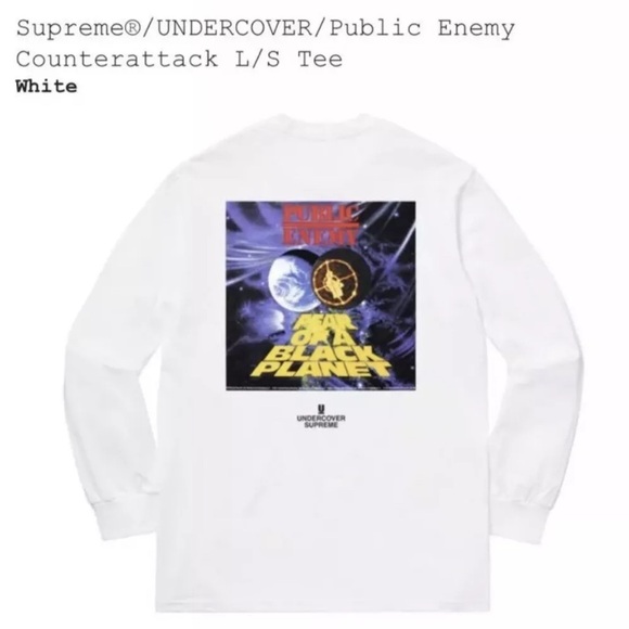 新品 Supreme × Undercover Public Enemy Counter attack L/S Tee 18SS  Supreme UNDERCOVER⁄Public Enemy Hooded Sweatshirt Multi Men\u0027s